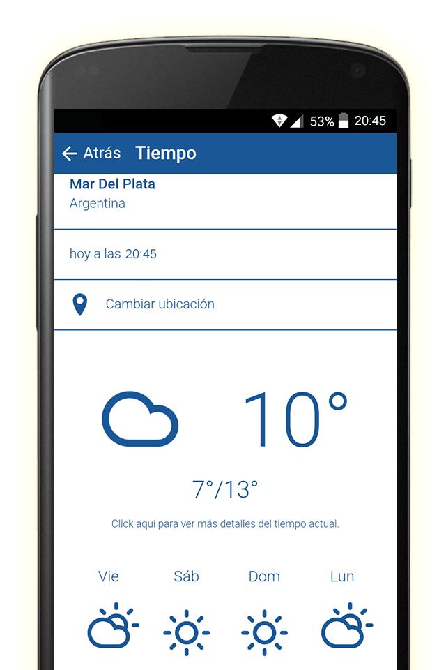 El Tiempo en Mar del Plata