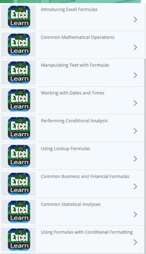 Learn Excel Formulas