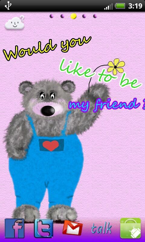 Go Launcher EX Cute Teddy Bear