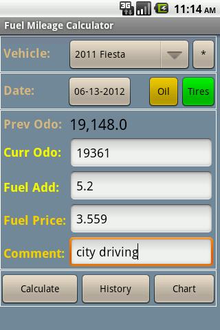 Fuel Mileage Calculator