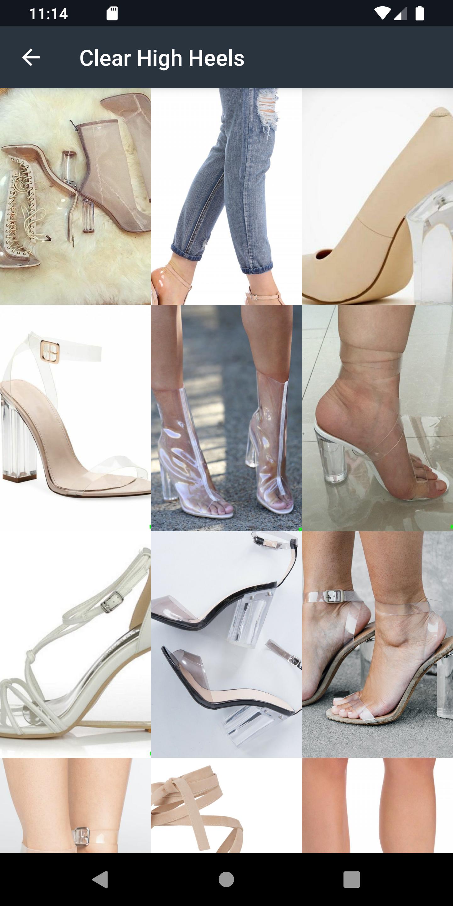 Clear High Heels