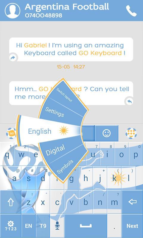 Football Argentina Keyboard