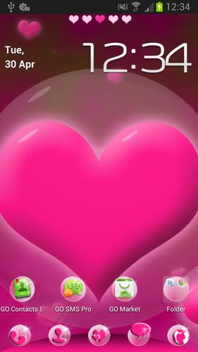 Hearts Theme for GO Launcher