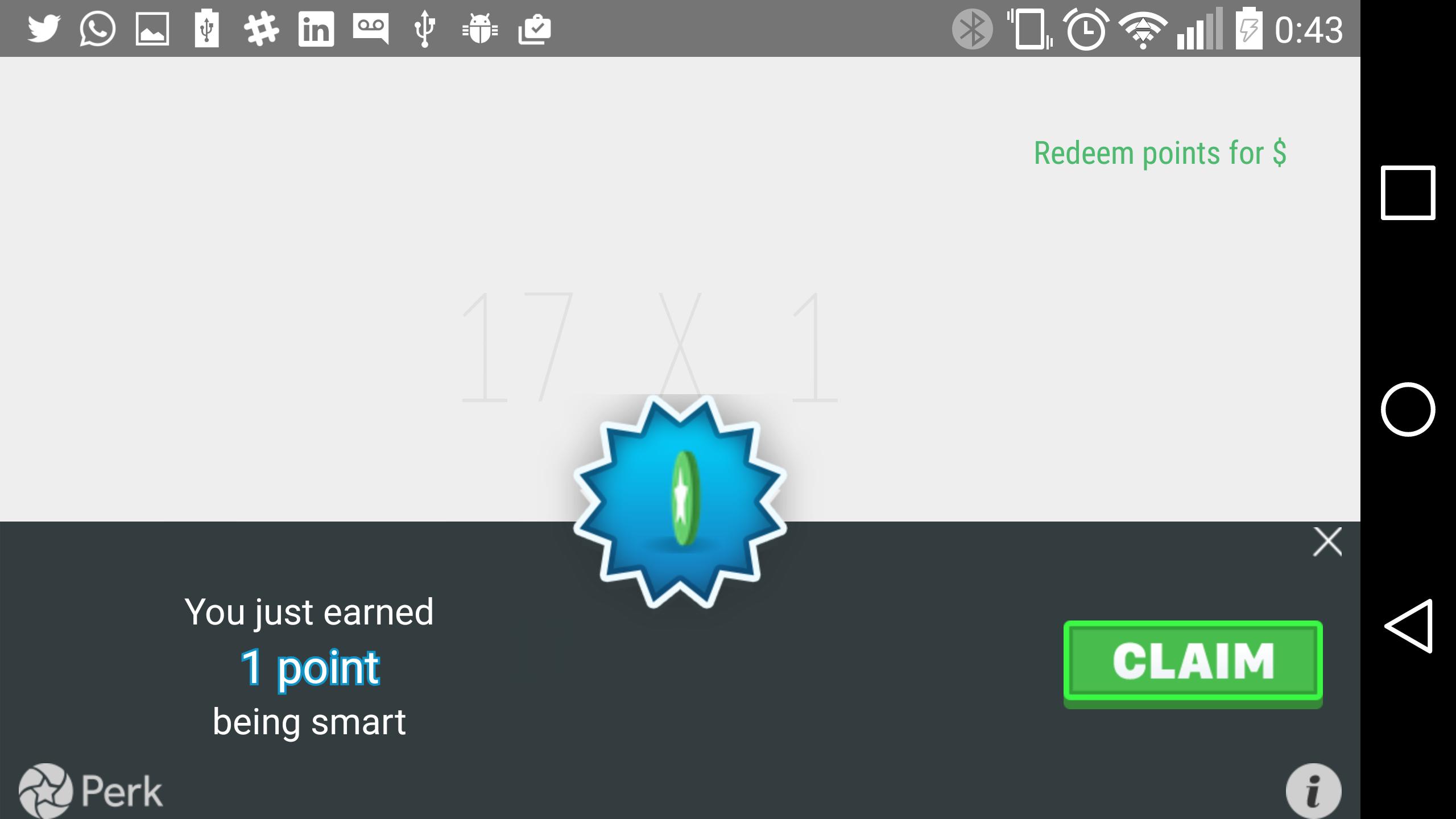 Math with Perk Points