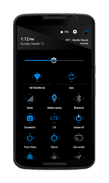 Blak Azure  CM12-13 Theme
