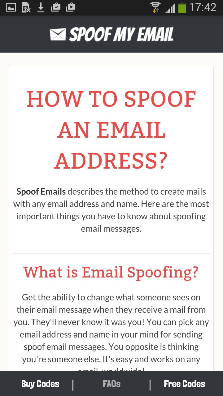 Spoof Email