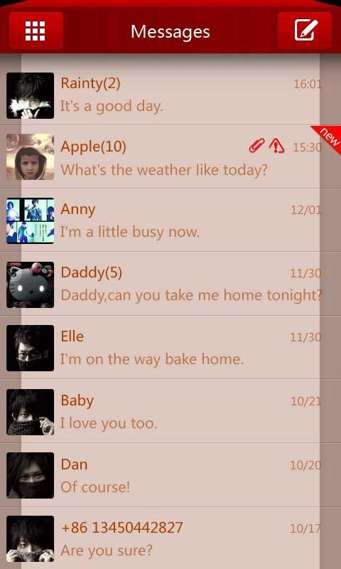 GO SMS Pro SMSbox Theme