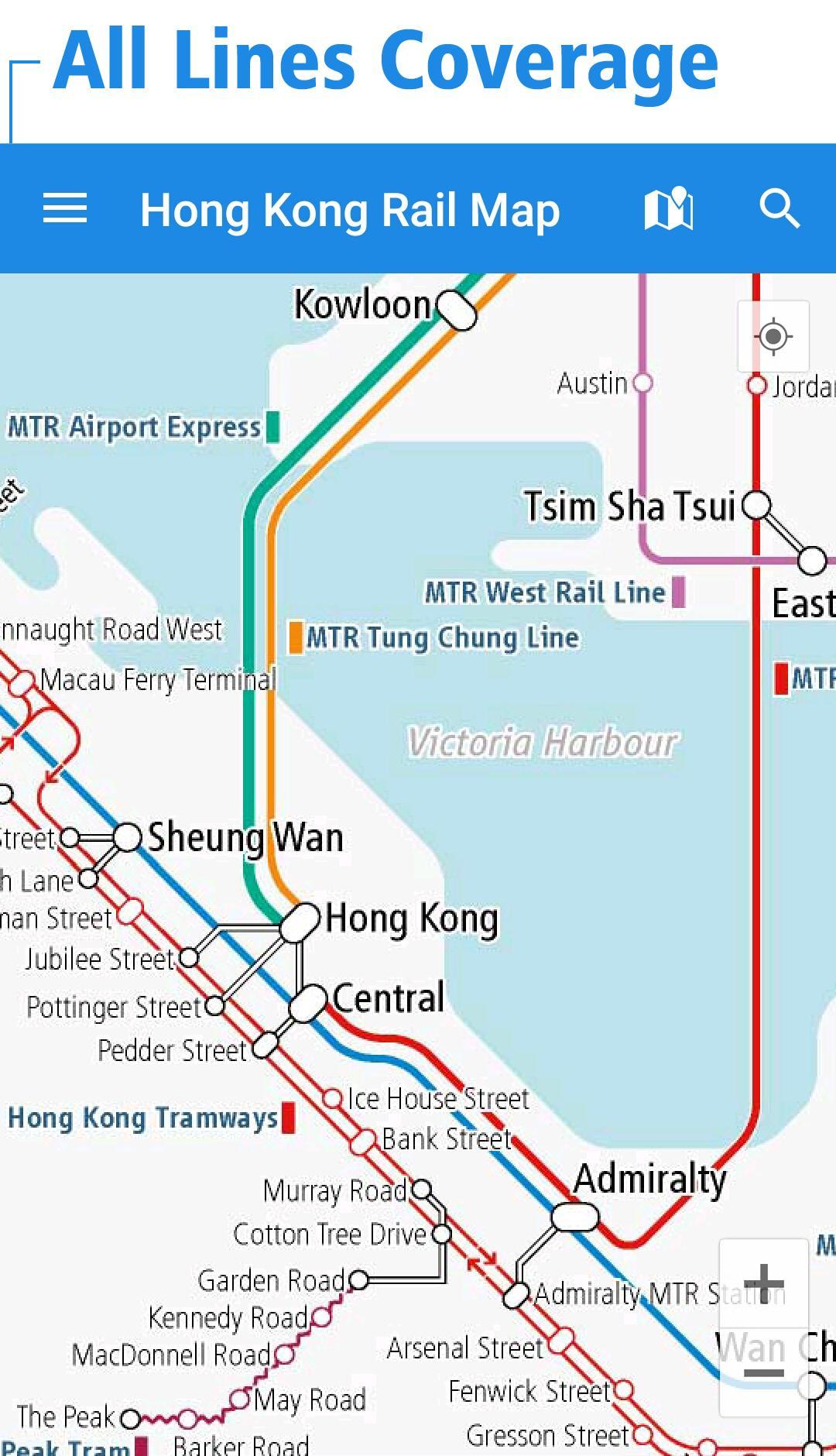 Hong Kong Rail Map