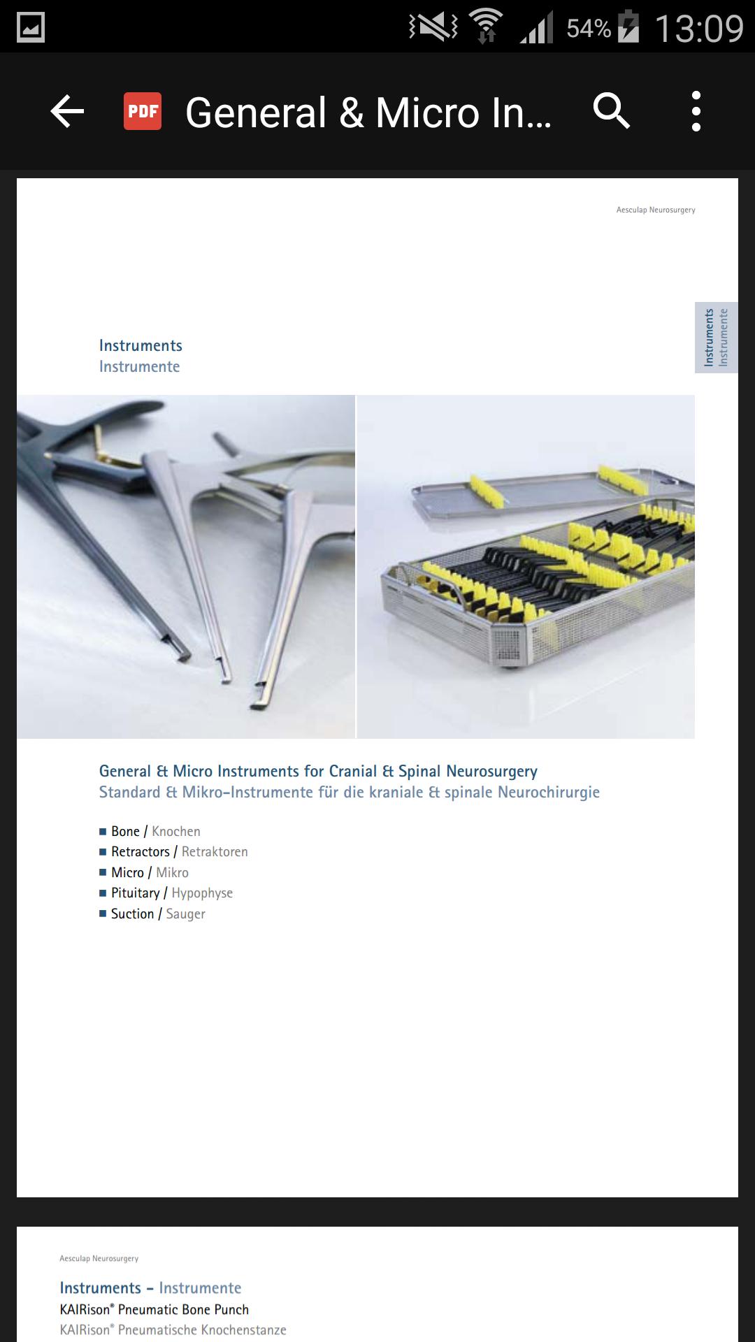 AESCULAP Neuro Main Catalog