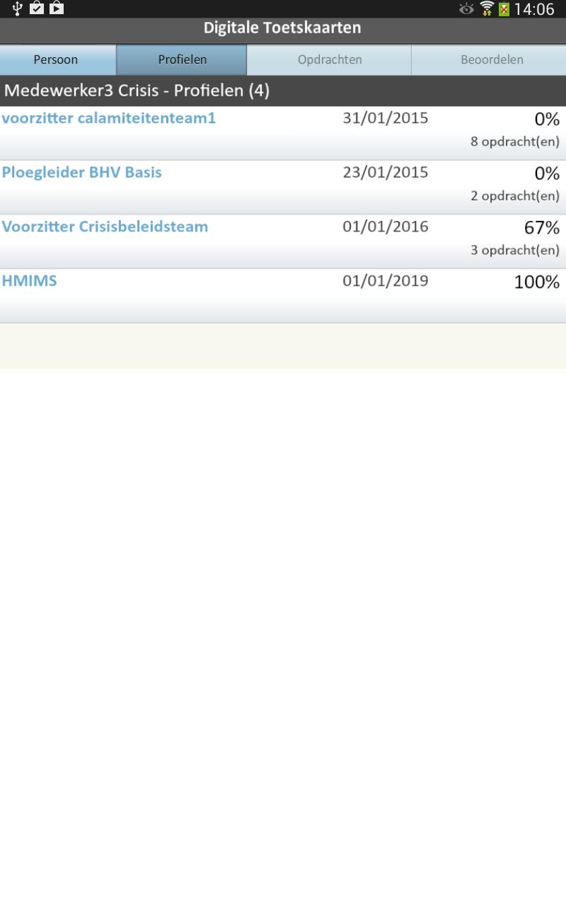 Digitale Toetskaarten App