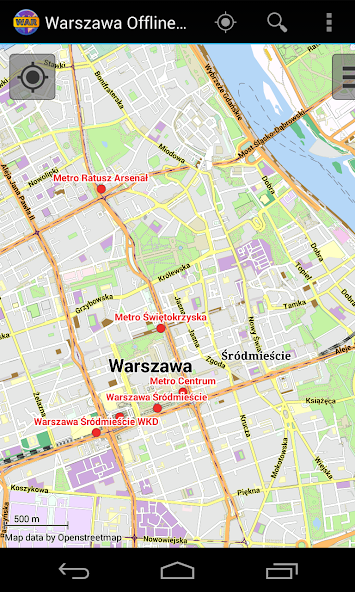 Warsaw Offline City Map Lite