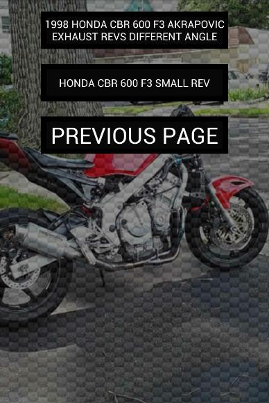 Engine sounds of CBR F3