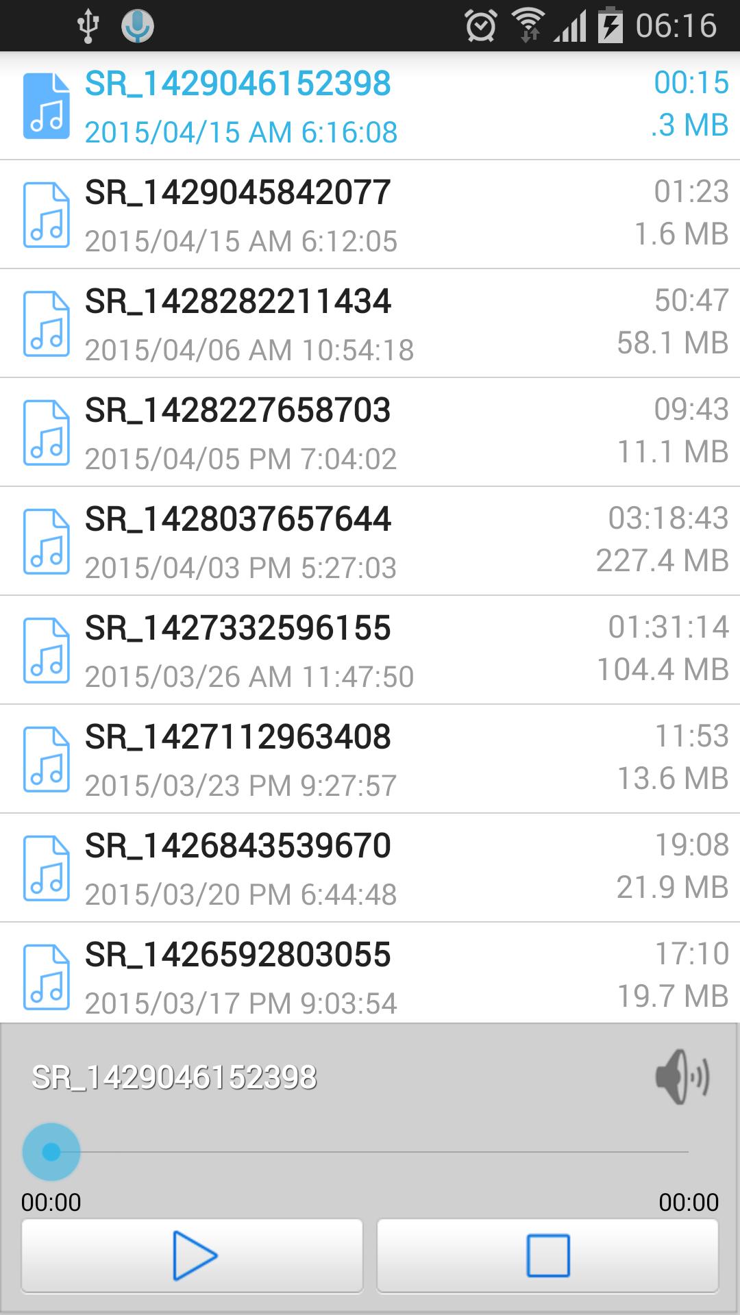 Audio Recorder (save mp3)