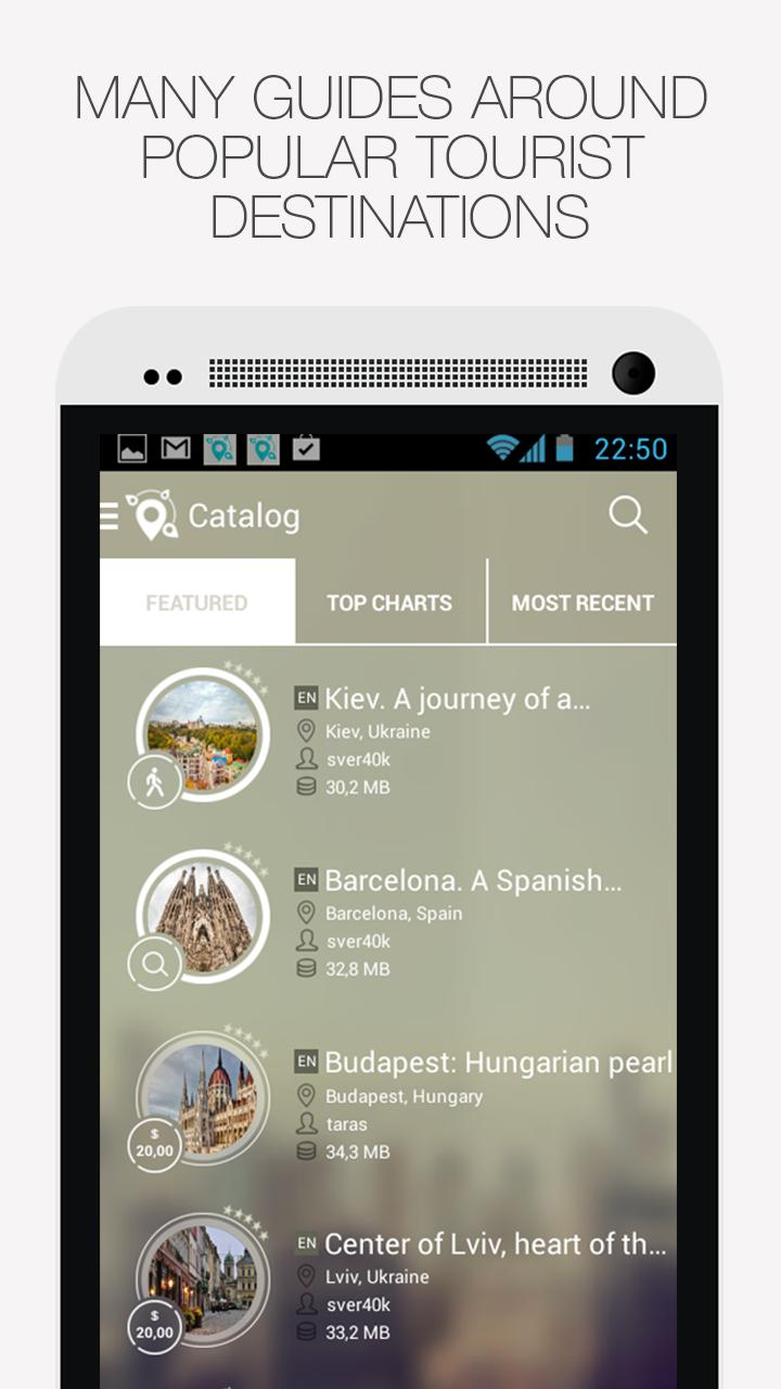Offline travel guides Guide4Me