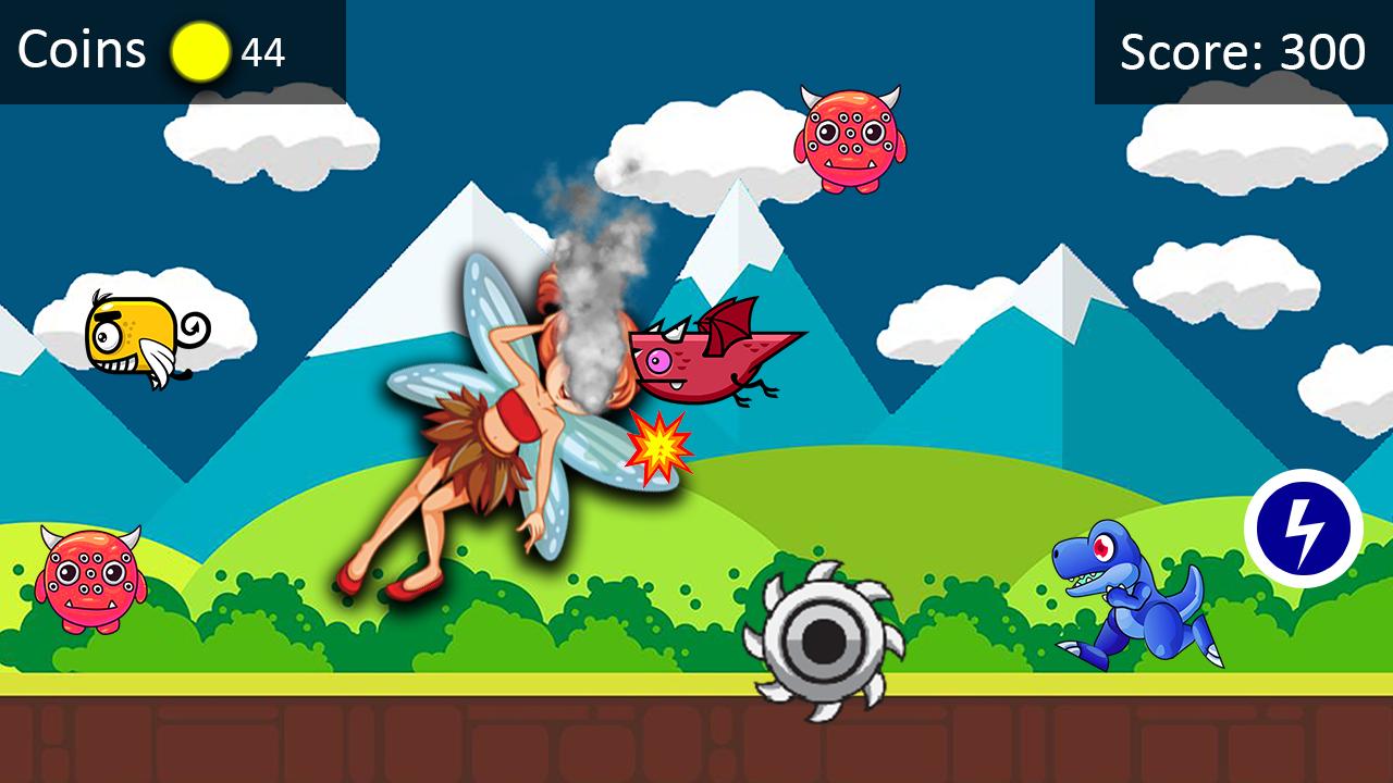 Flying fairy runner: Jungle forest rush