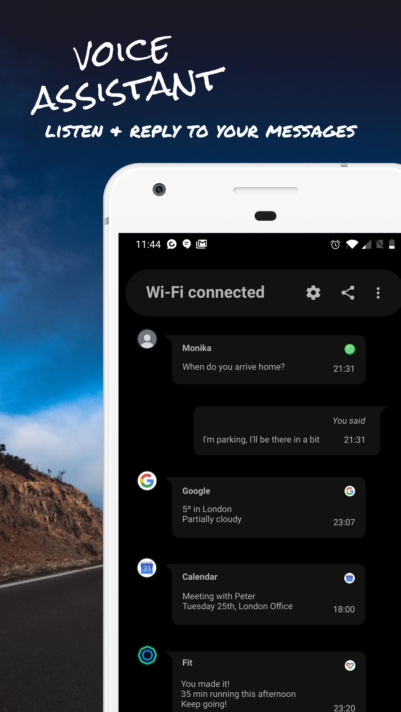 Chatty. Hands-free Messages an
