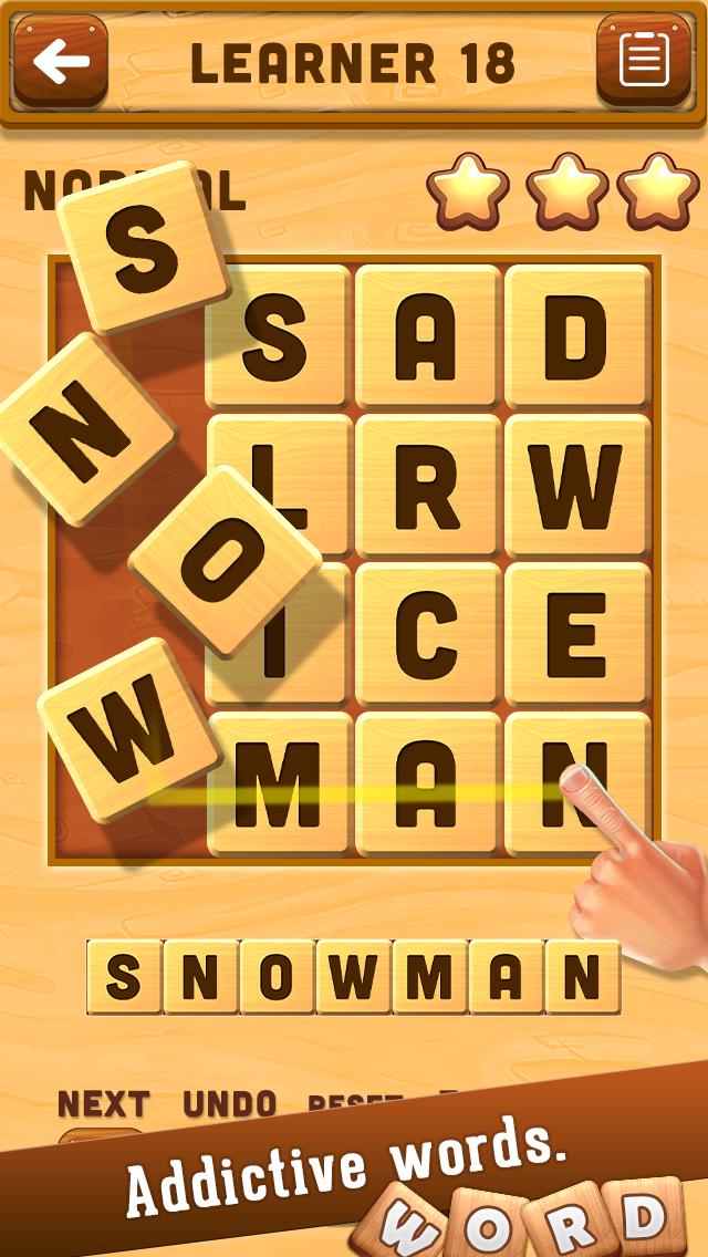 Word Crush : Swipe Hidden Words