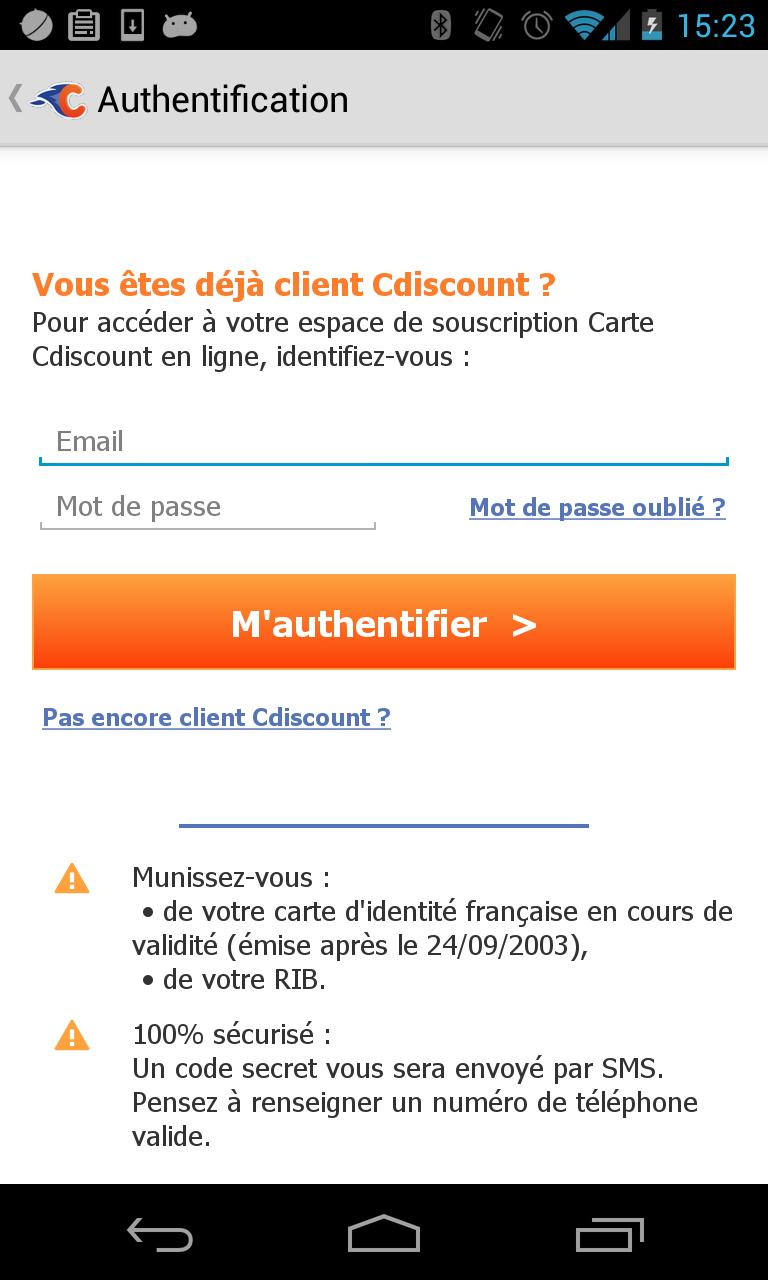 Carte Cdiscount