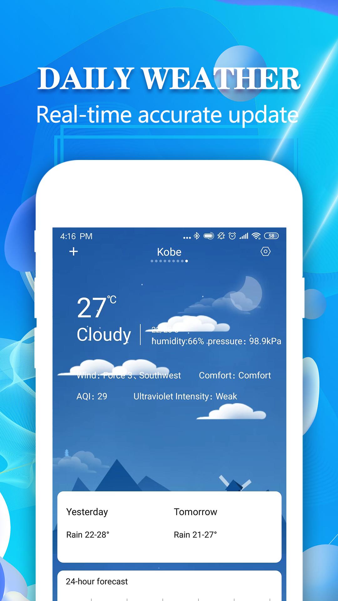 Real-time weather forecasting