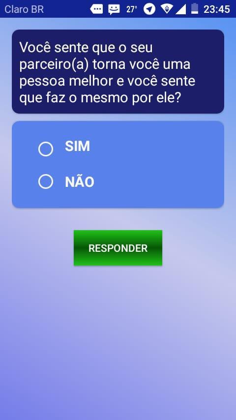 Quiz para Relacionamento