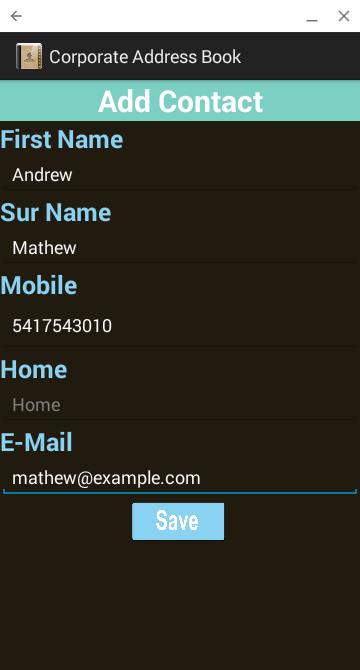 Corporate Address Book