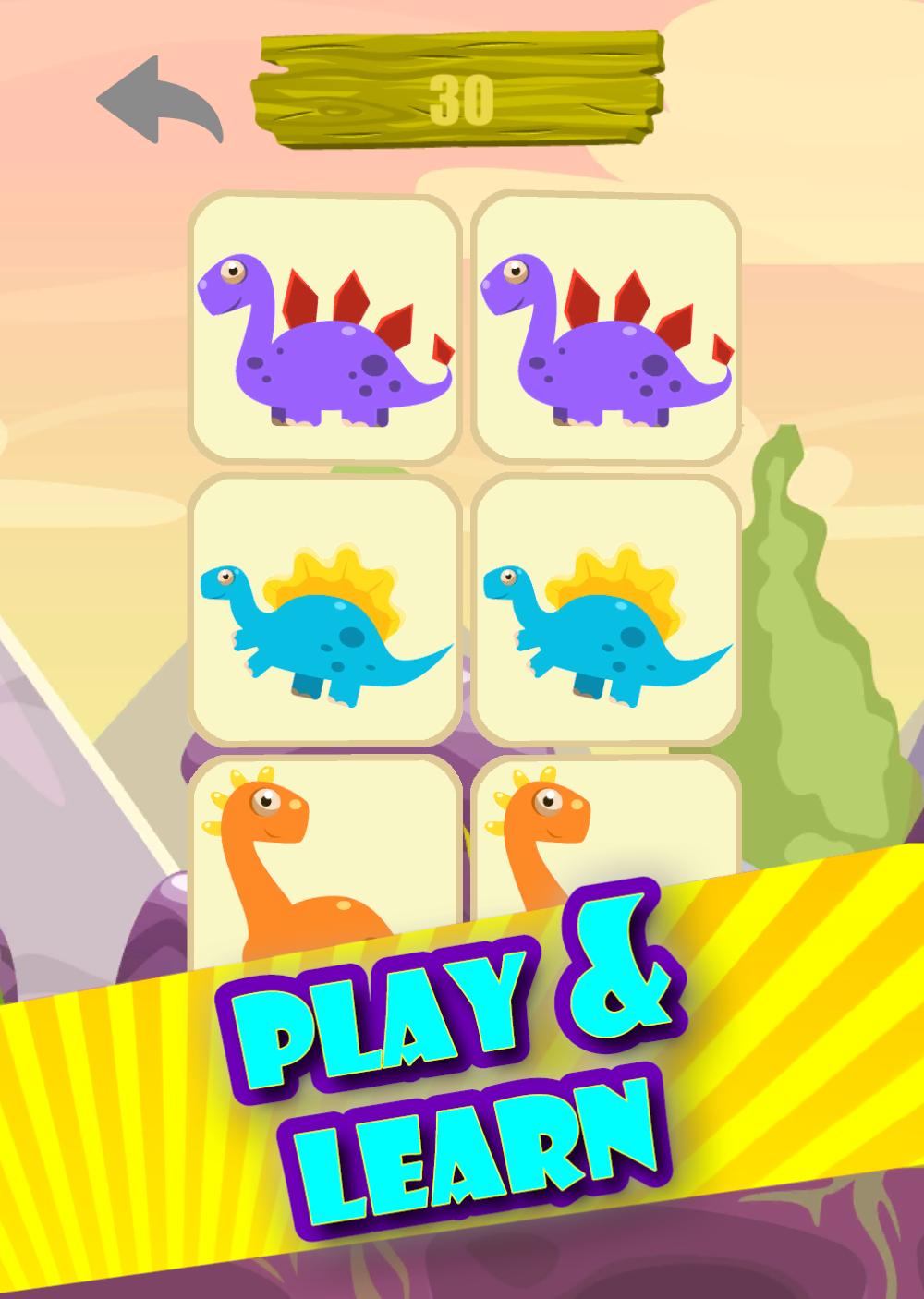 Dinosaur Cards Match