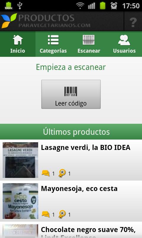 Productos Vegetarianos