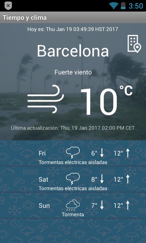 Tiempo y clima
