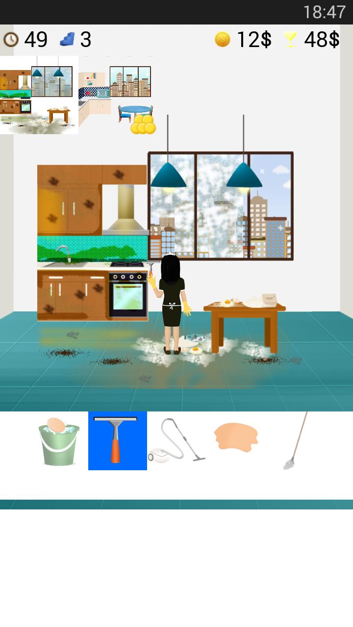 clean kitchen game free