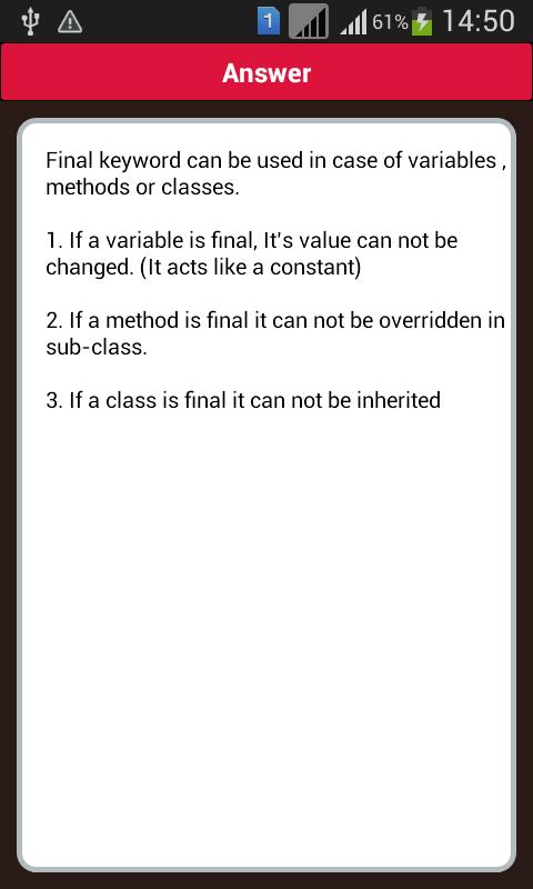 CoreJava Interview Preparation