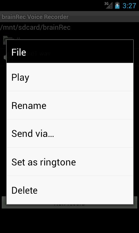 brainRec Voice Recorder