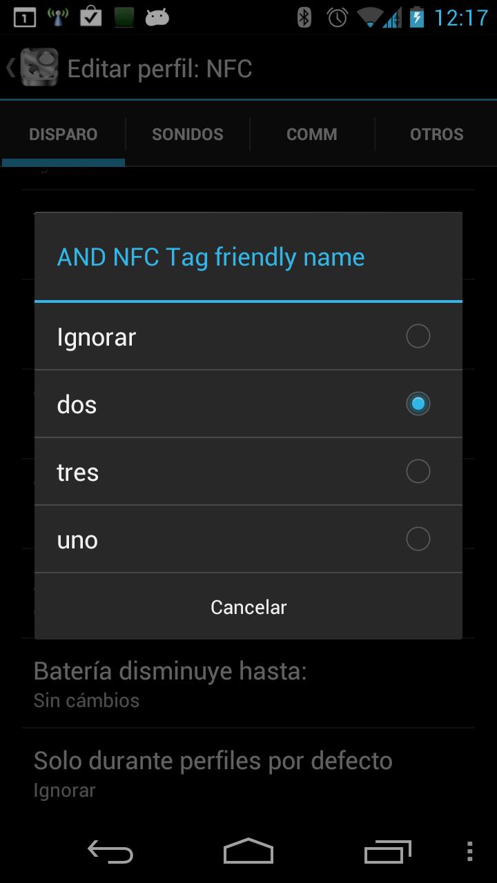PhoneWeaver NFC plugin