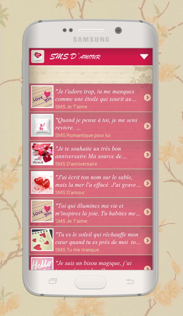 Love sms in french - messages