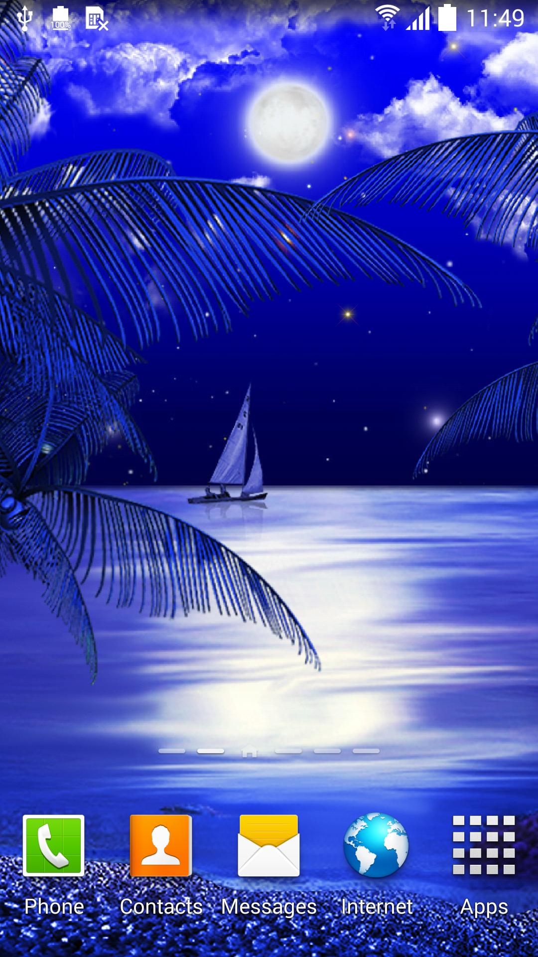 Night Beach Live Wallpaper