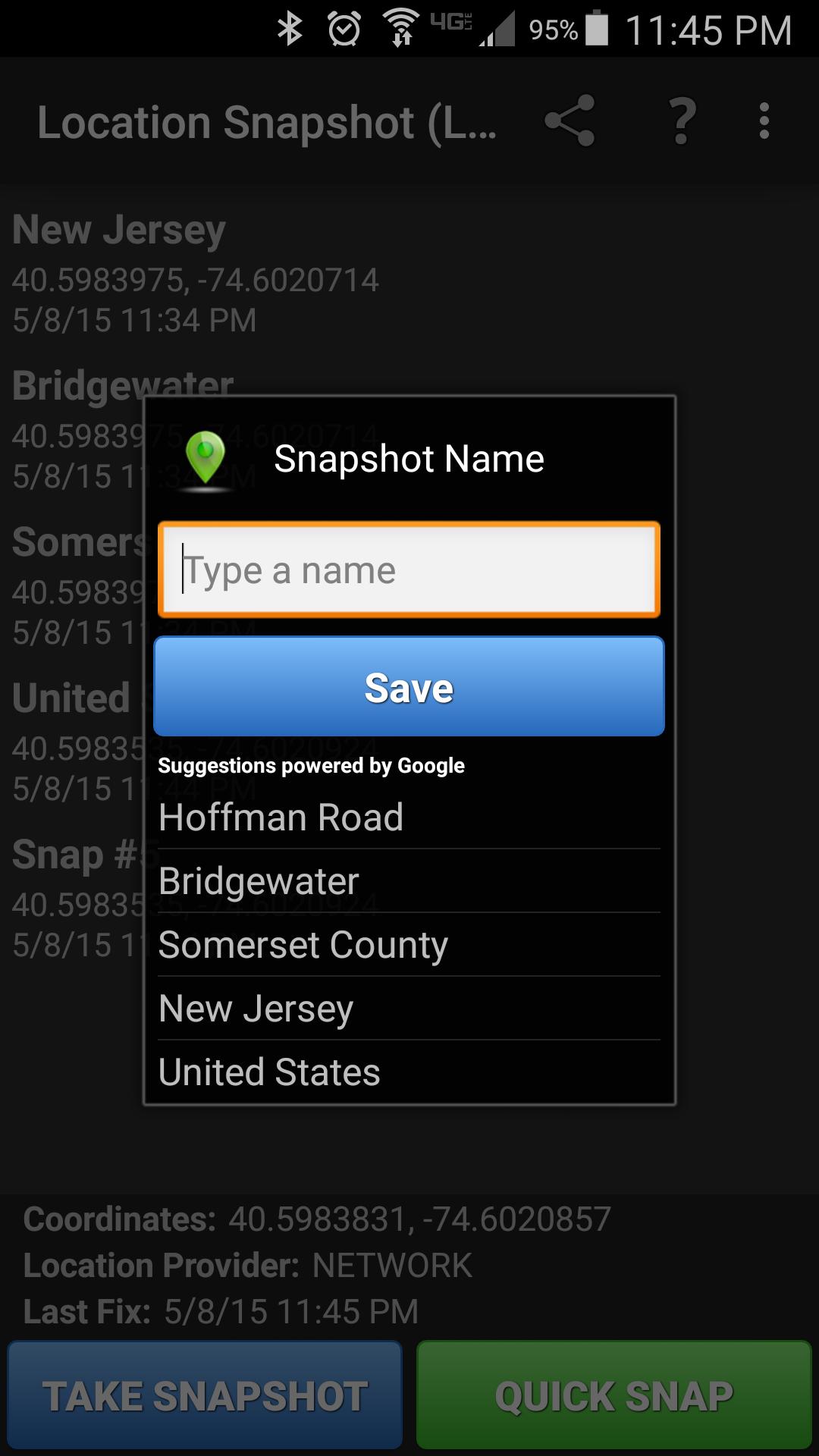 Location Snapshot (Lite)