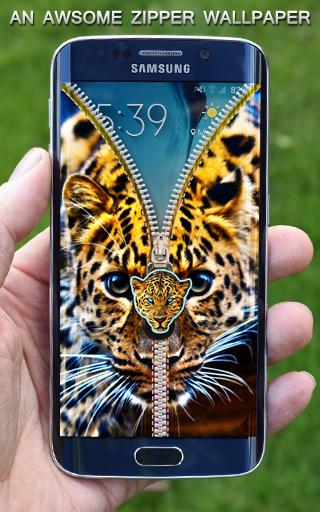 Cute Cheetah Zipper Unlock