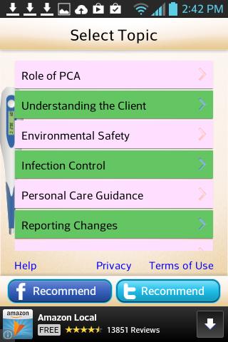 Free Nursing Caregiver PCA