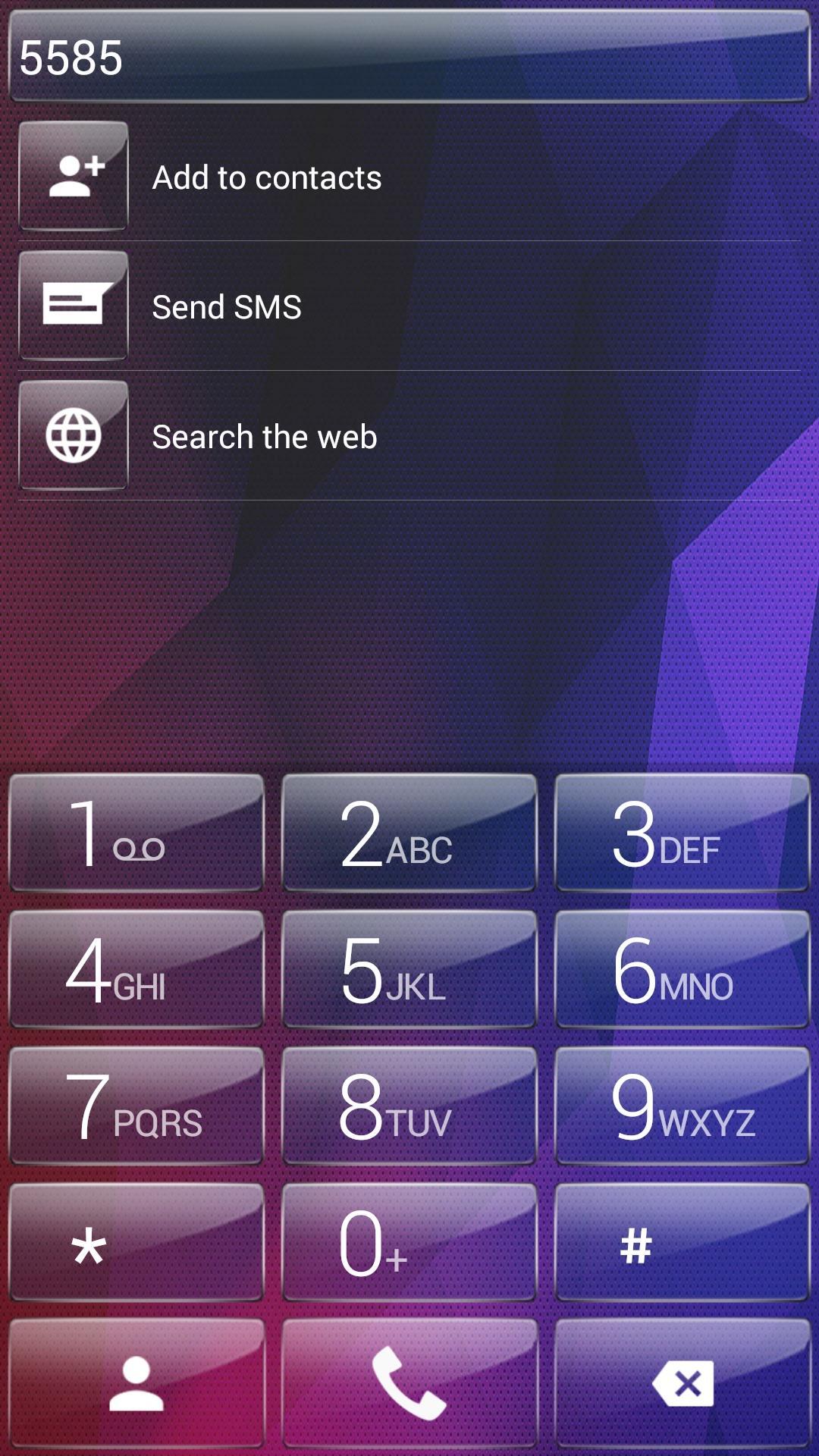 Dialer Theme Polygon Glass
