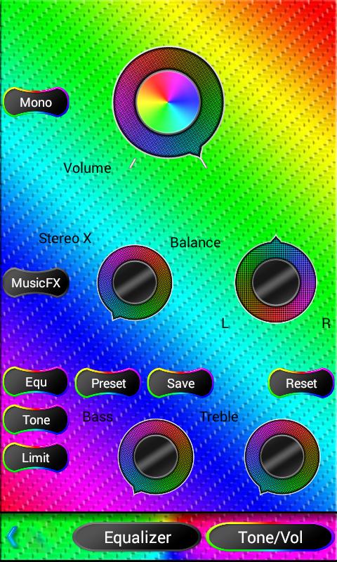 Poweramp Skin Rainbow