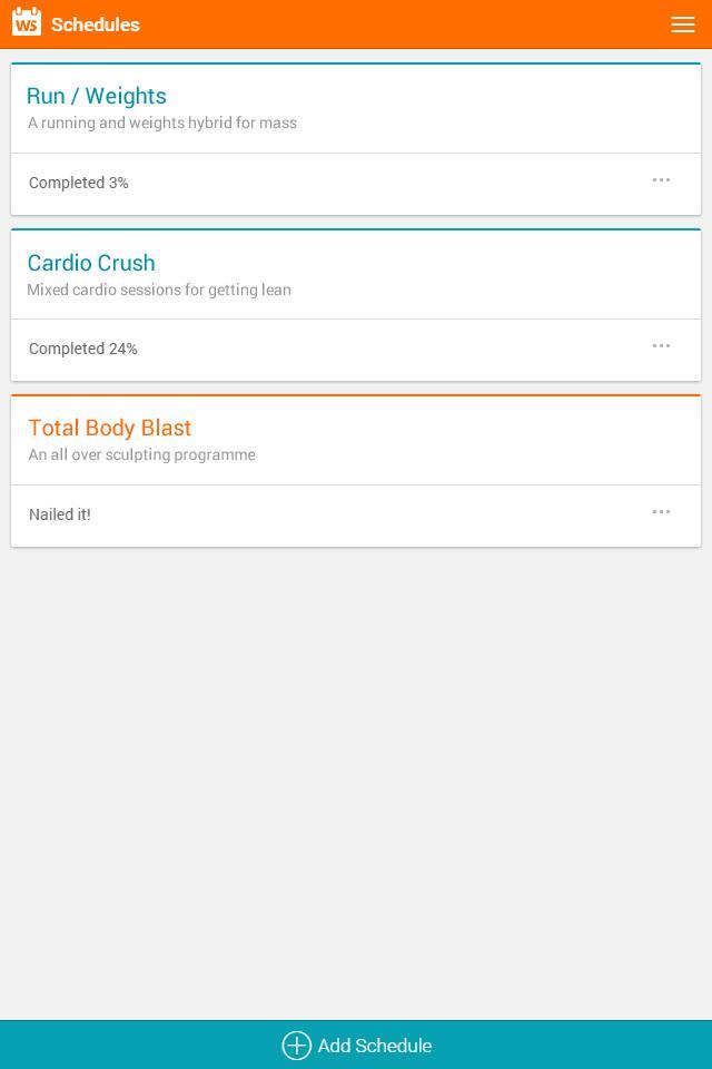 Workout Scheduler