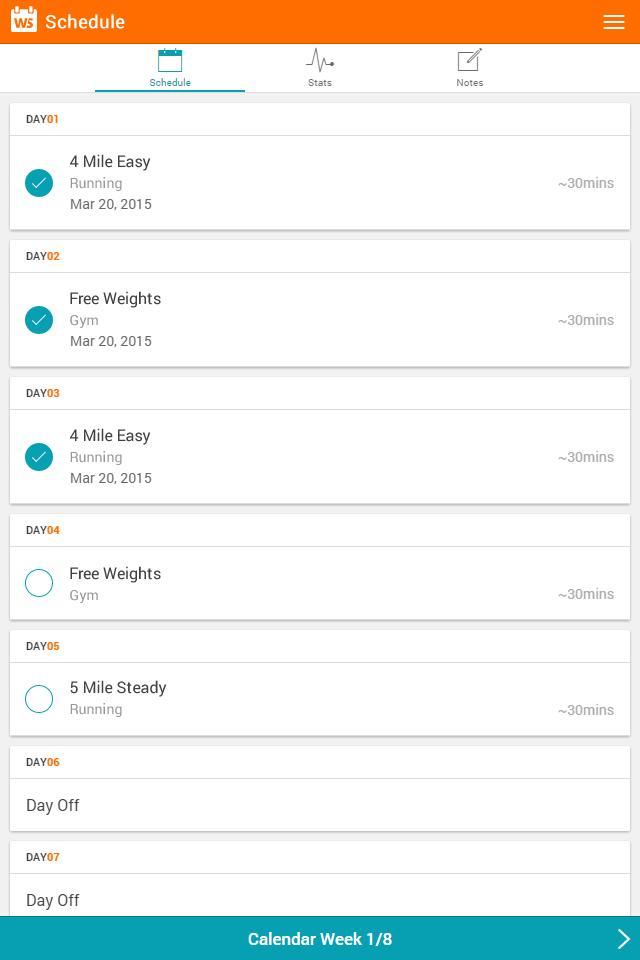 Workout Scheduler