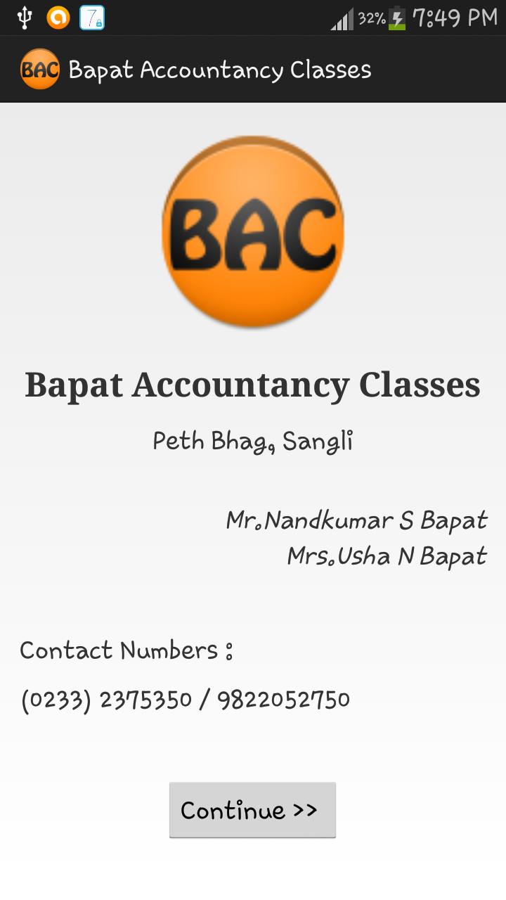 Bapat Accountancy Classes