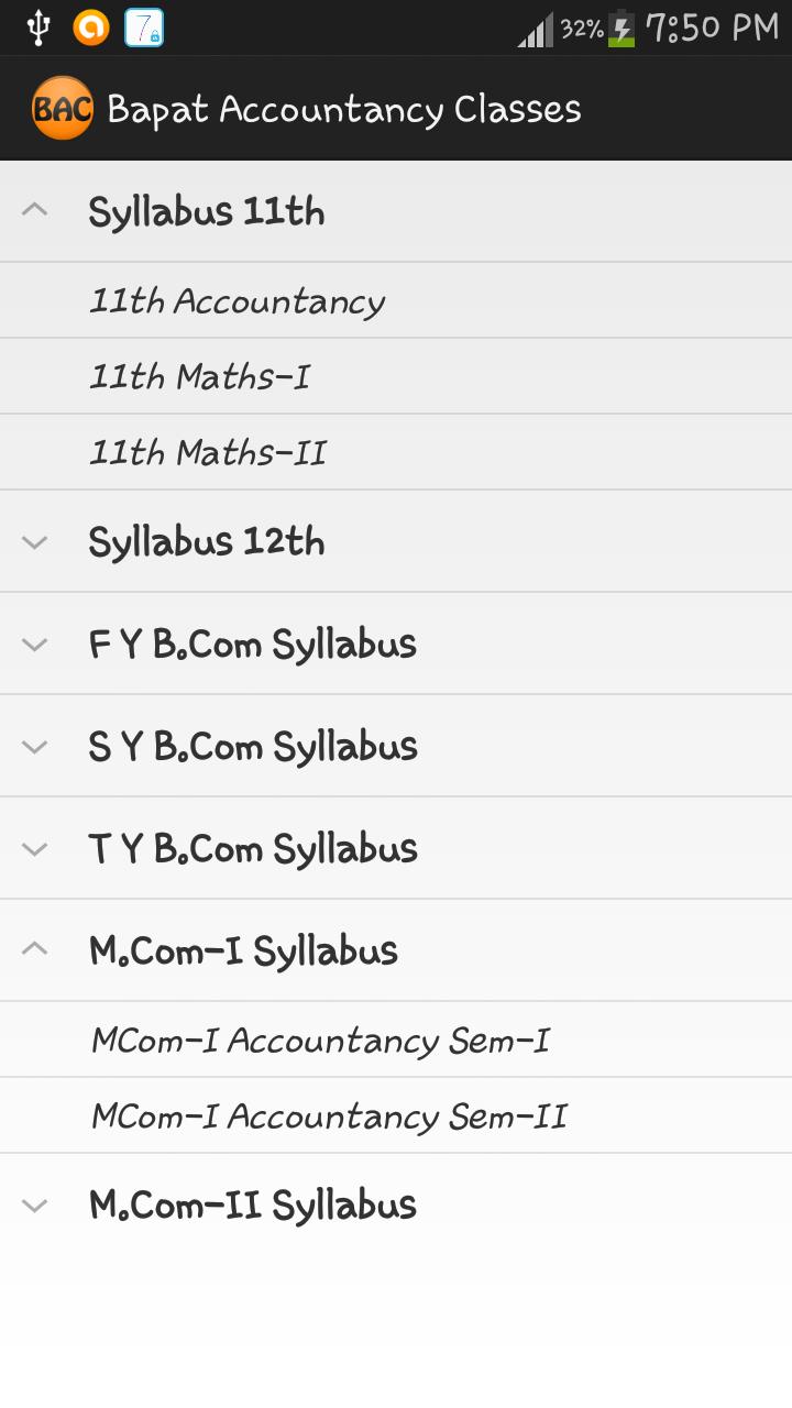 Bapat Accountancy Classes