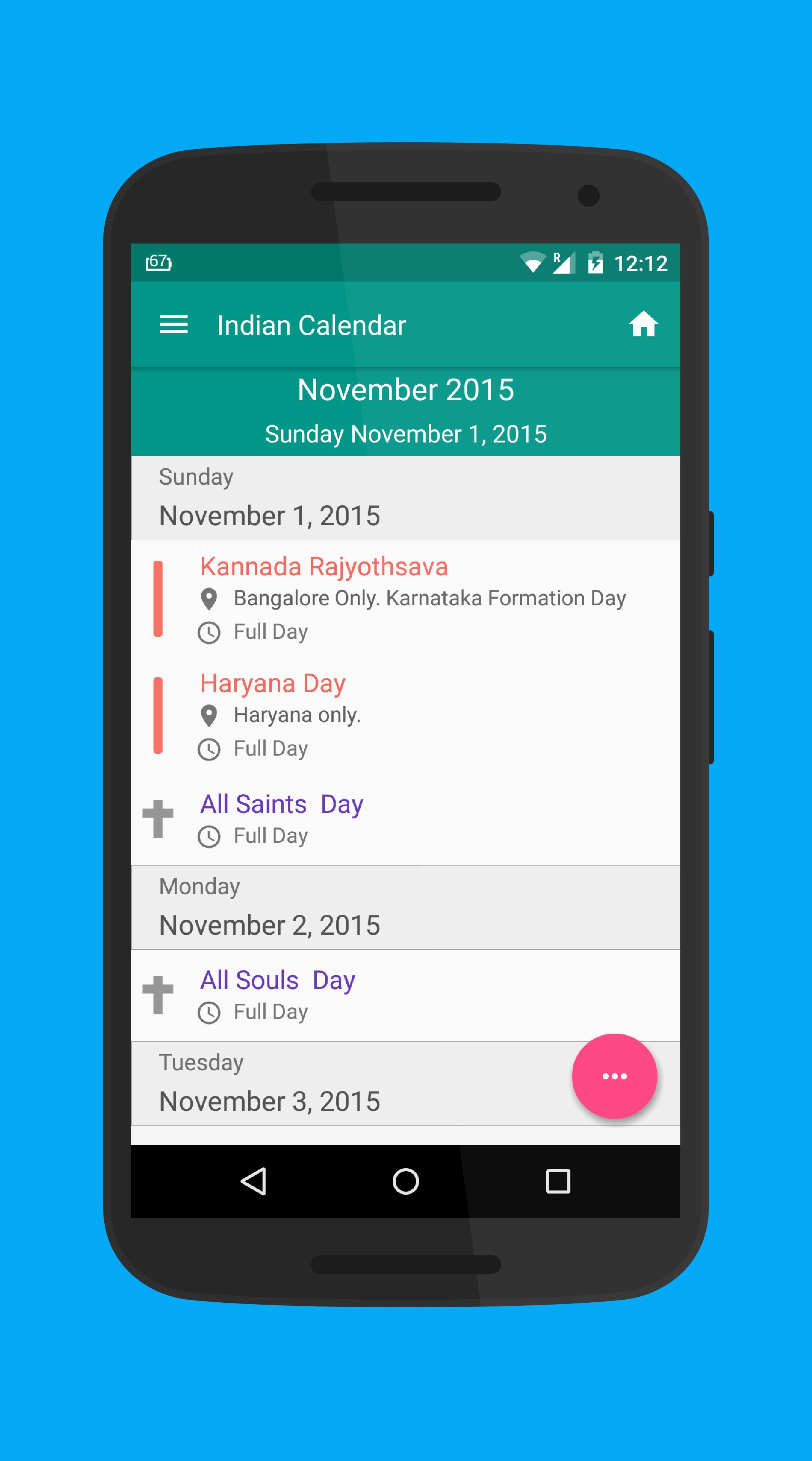 Indian Festival Calendar 2018