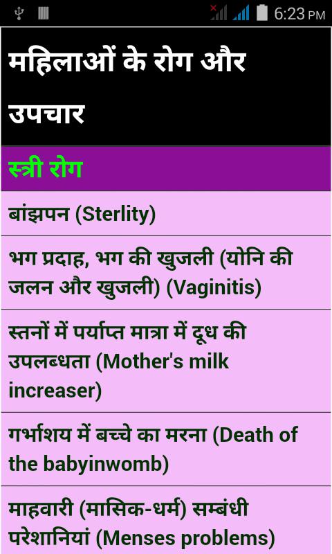 Mahilao ke rog aur upchar