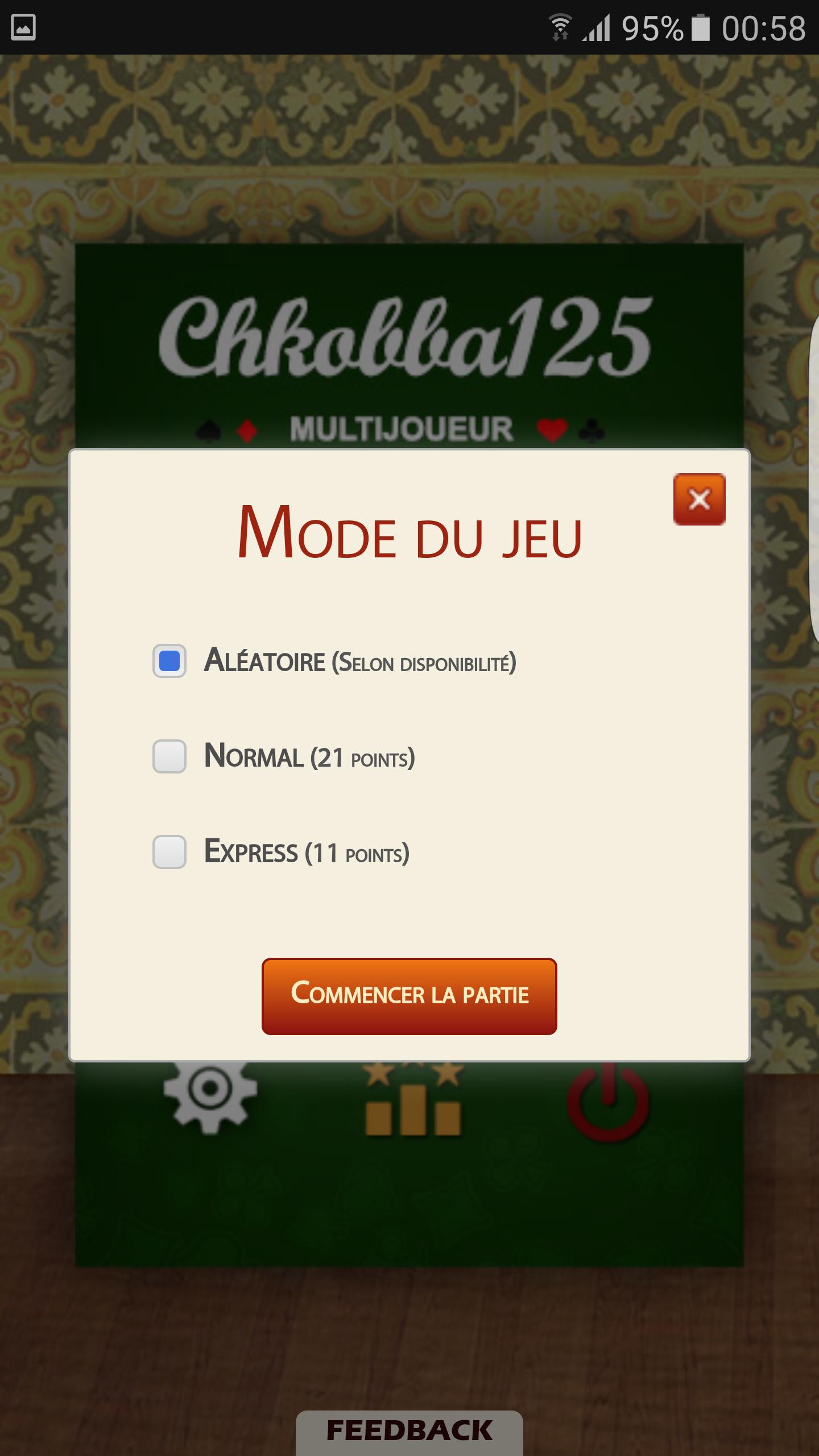 Chkobba Multijoueur 125