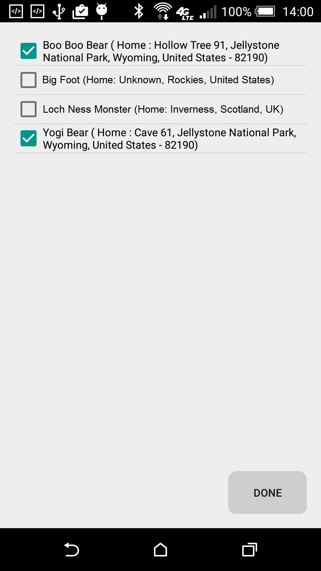 Phone Address-Book to Envelope