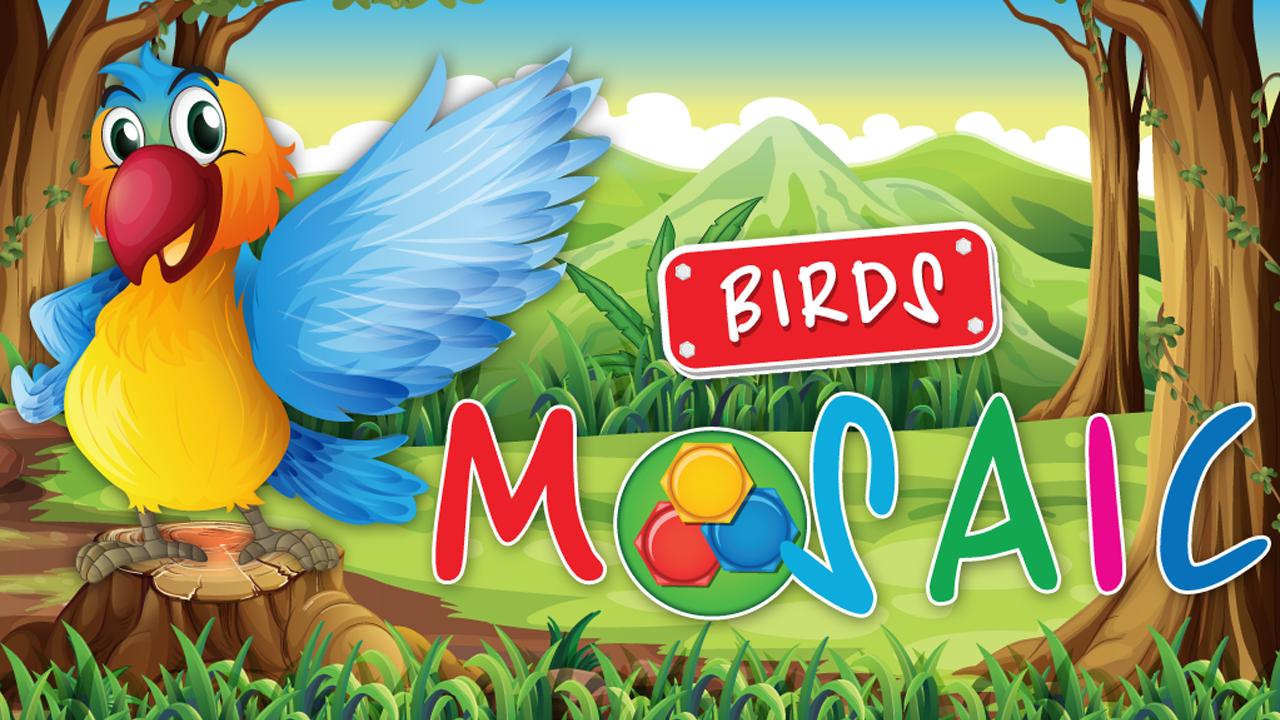 Animated puzzles birds