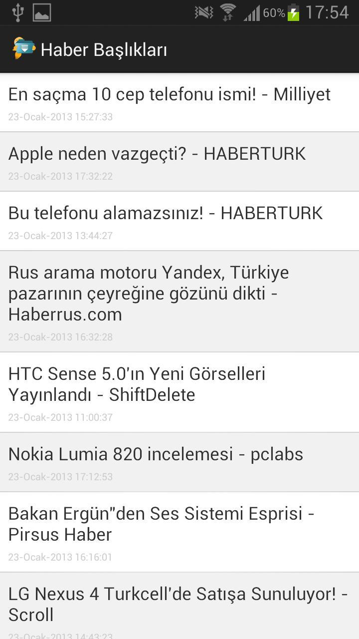 Technology News in Turkish