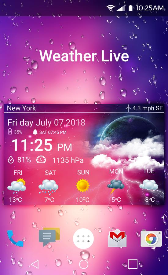 Live Weather On Screen
